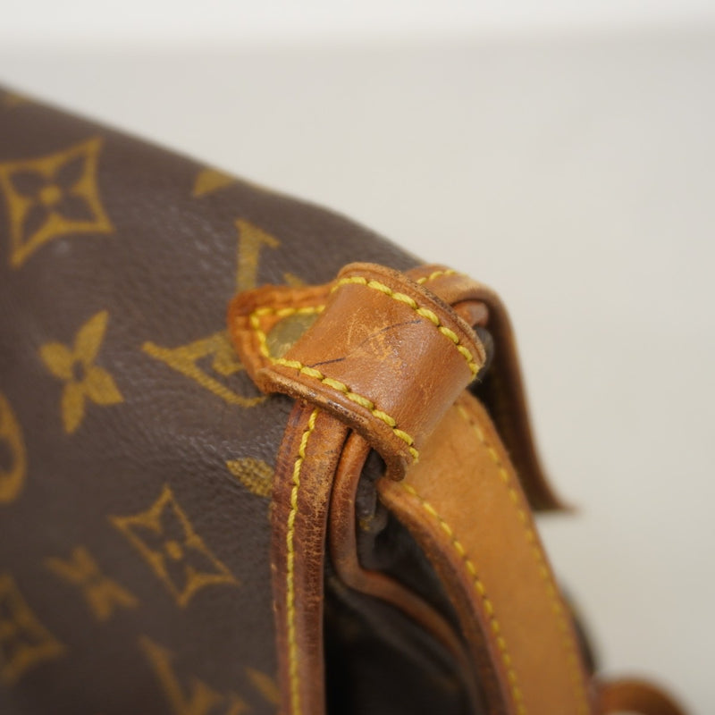 【6fb2178】ルイヴィトン ショルダーバッグ モノグラム ソミュール30 M42256 ブラウン【中古】レディース