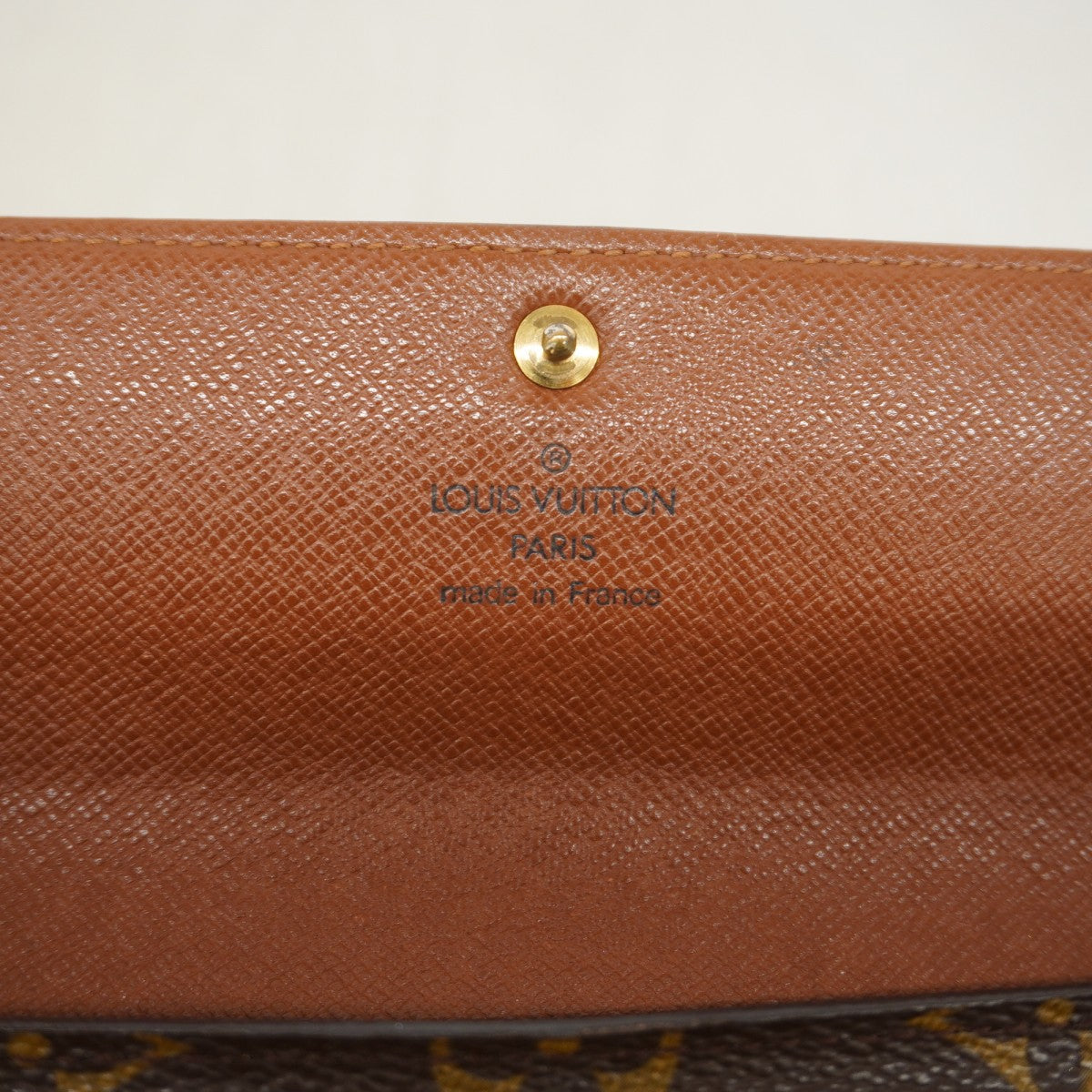 【6fb2185】ルイヴィトン 長財布 モノグラム ポシェットポルトモネクレディ M61725 ブラウン【中古】レディース