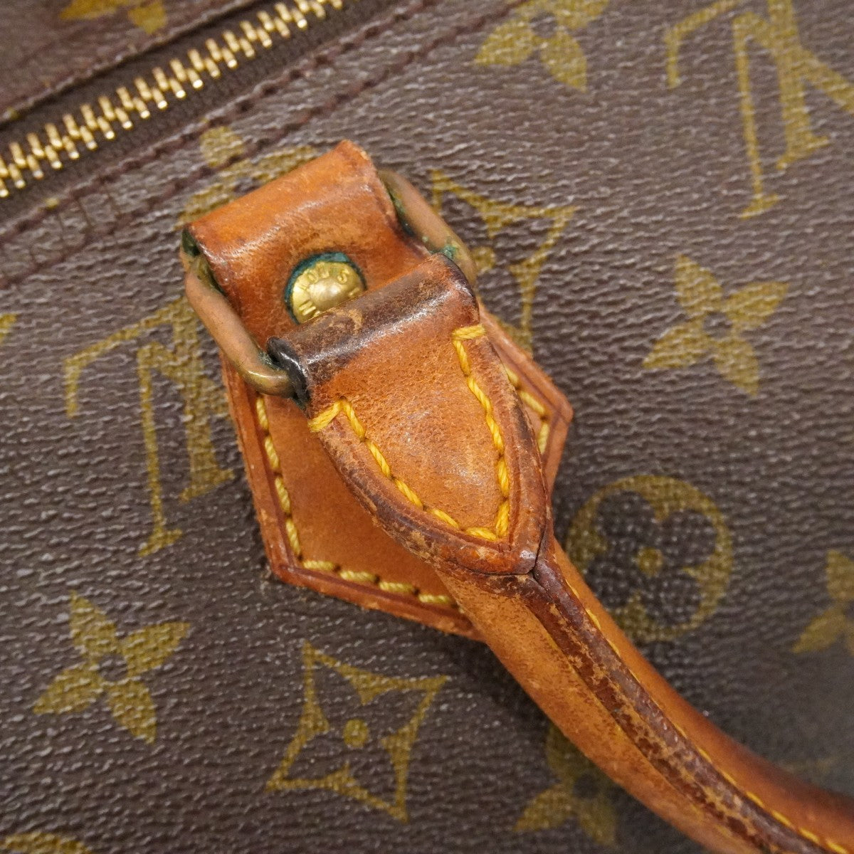 【6fb2187】ルイヴィトン ハンドバッグ モノグラム スピーディ40 M41106 ブラウン【中古】レディース