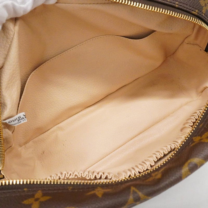 【6fb2202】ルイヴィトン ポーチ モノグラム トゥルーストワレット27 M45722 ブラウン【中古】レディース
