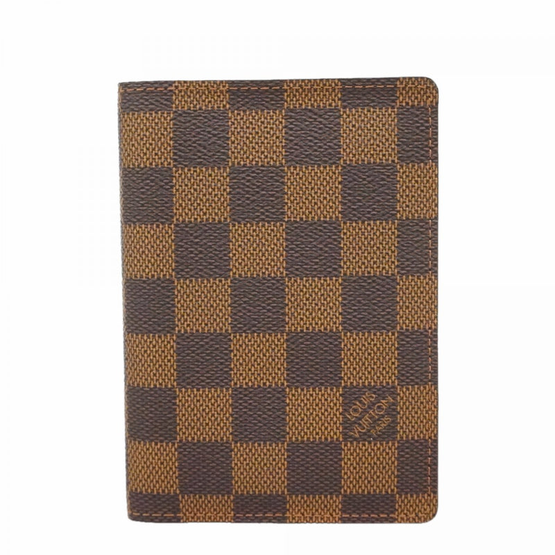 【6fb2205】ルイヴィトン パスポートケース ダミエ クーヴェルテュールパスポール N60189 エベヌ【中古】メンズ レディース ユニセックス