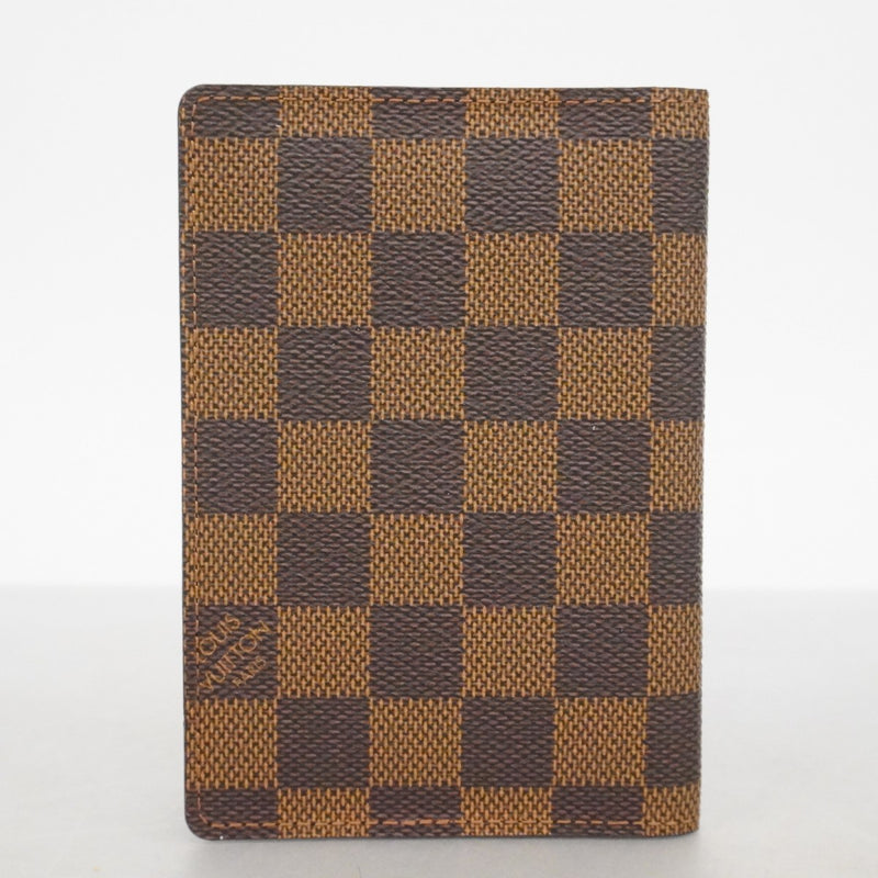 【6fb2205】ルイヴィトン パスポートケース ダミエ クーヴェルテュールパスポール N60189 エベヌ【中古】メンズ レディース ユニセックス