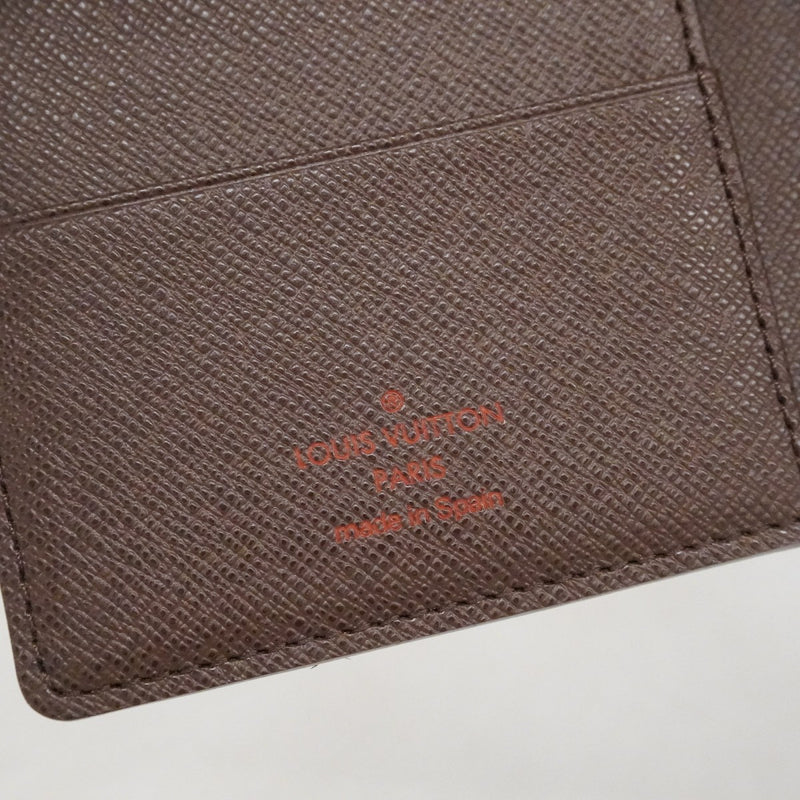 【6fb2205】ルイヴィトン パスポートケース ダミエ クーヴェルテュールパスポール N60189 エベヌ【中古】メンズ レディース ユニセックス