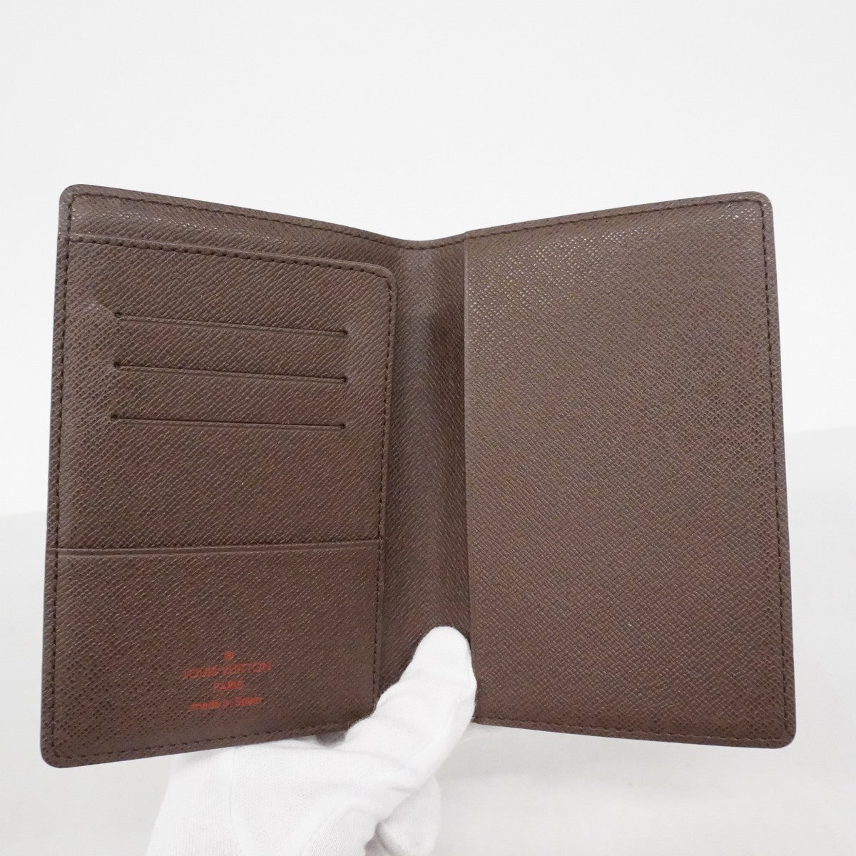 【6fb2205】ルイヴィトン パスポートケース ダミエ クーヴェルテュールパスポール N60189 エベヌ【中古】メンズ レディース ユニセックス