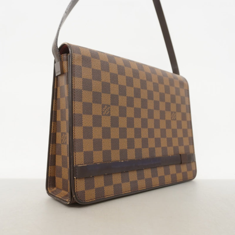 【6fb2208】ルイヴィトン ショルダーバッグ ダミエ トライベッカカレ N51161 エベヌ【中古】レディース