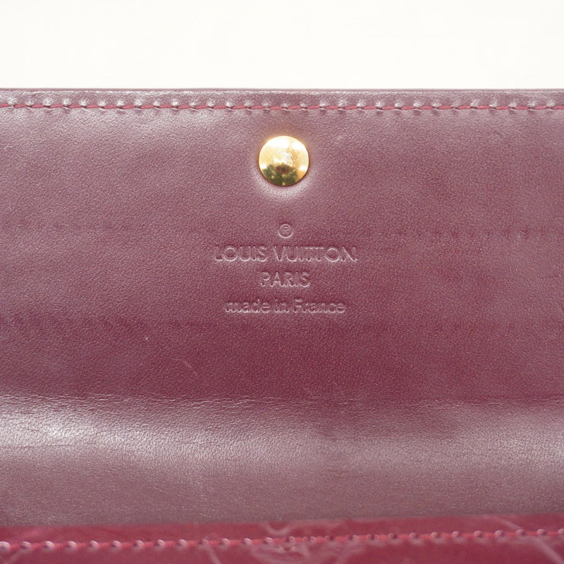 【6fb2217】ルイヴィトン 長財布 ヴェルニ ポルトフォイユサラ M91765 ローズアンディアン【中古】レディース