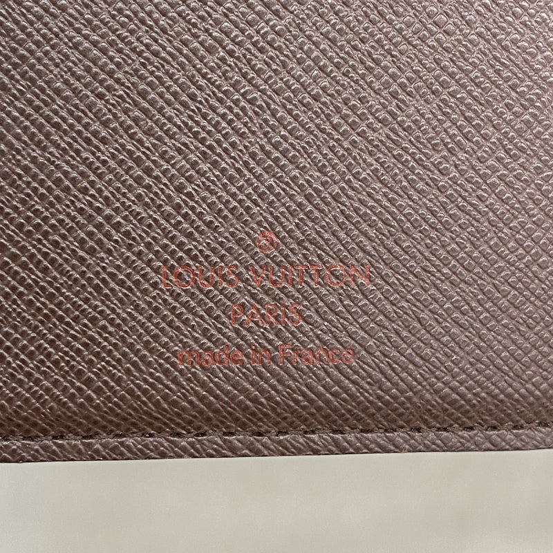 【6fb2219】ルイヴィトン 財布 ダミエ ポルトフォイユヴィエノワ N61674 エべヌ【中古】レディース