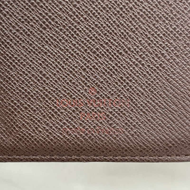 【6fb2220】ルイヴィトン 財布 ダミエ ポルトフォイユヴィエノワ N61674 エべヌ【中古】レディース