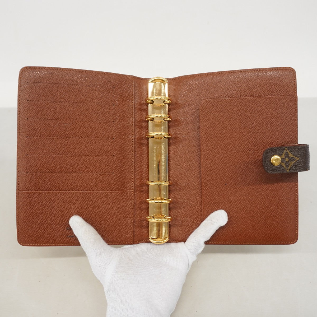 【6fb2232】ルイヴィトン 手帳カバー モノグラム アジェンダMM R20105 ブラウン【中古】メンズ レディース ユニセックス