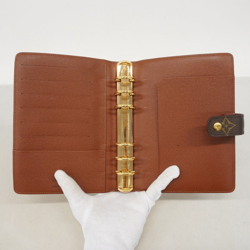 【6fb2232】ルイヴィトン 手帳カバー モノグラム アジェンダMM R20105 ブラウン【中古】メンズ レディース ユニセックス