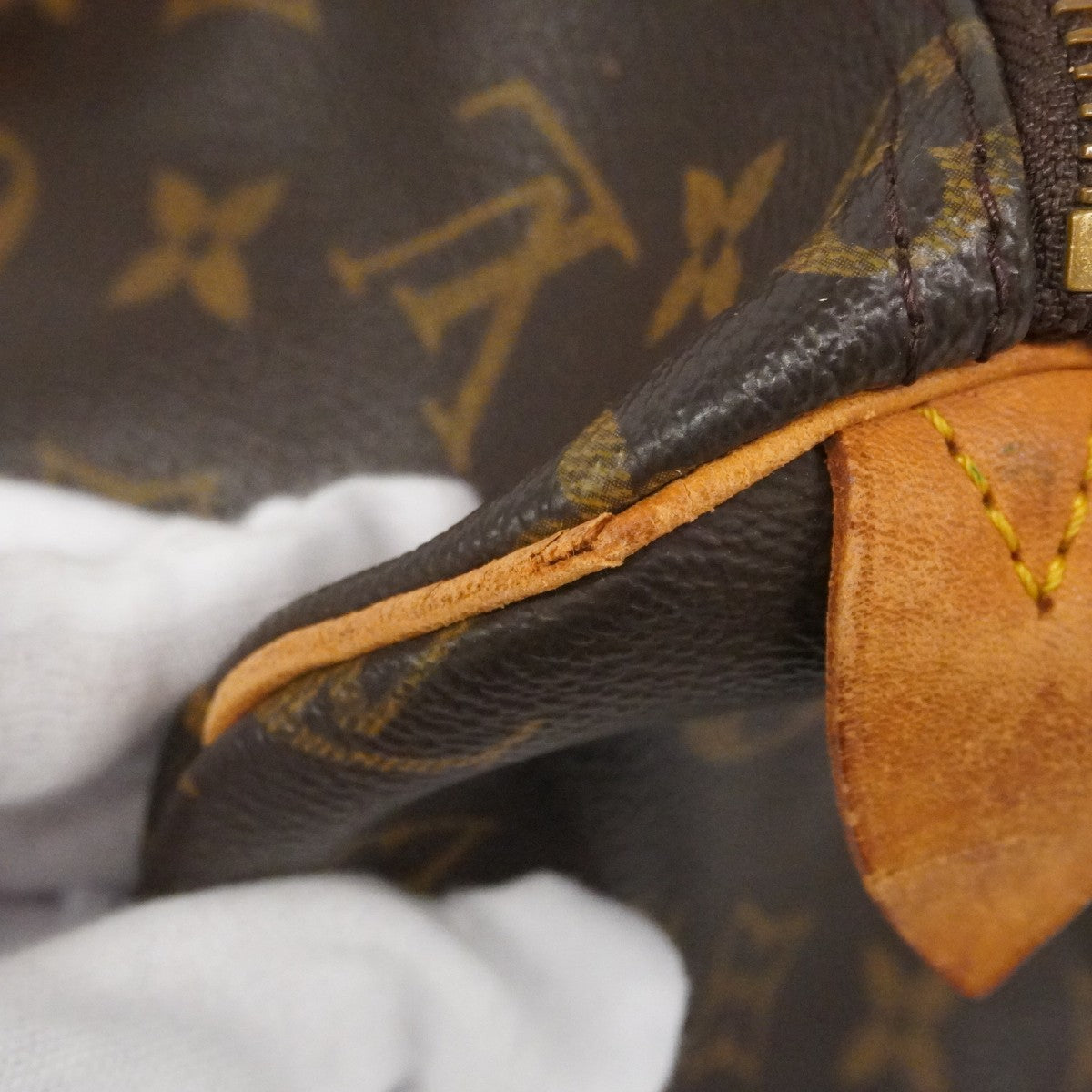 【6fb2235】ルイヴィトン ハンドバッグ モノグラム スピーディ35 M41107 ブラウン【中古】レディース