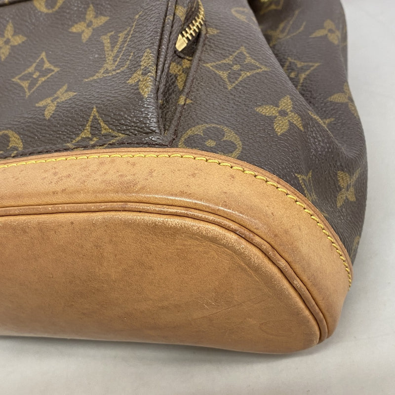 【6fb2253】ルイヴィトン リュック・デイパック モノグラム ミニモンスリ M51137 ブラウン【中古】レディース