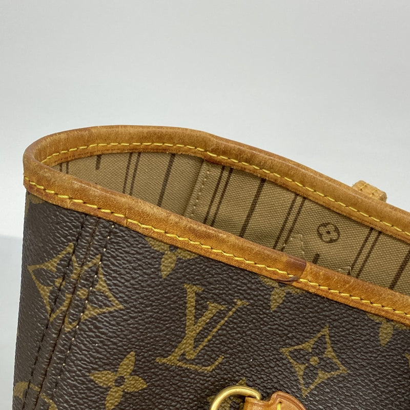 【6fb2254】ルイヴィトン トートバッグ モノグラム ネヴァーフルMM M40156 ブラウン【中古】レディース