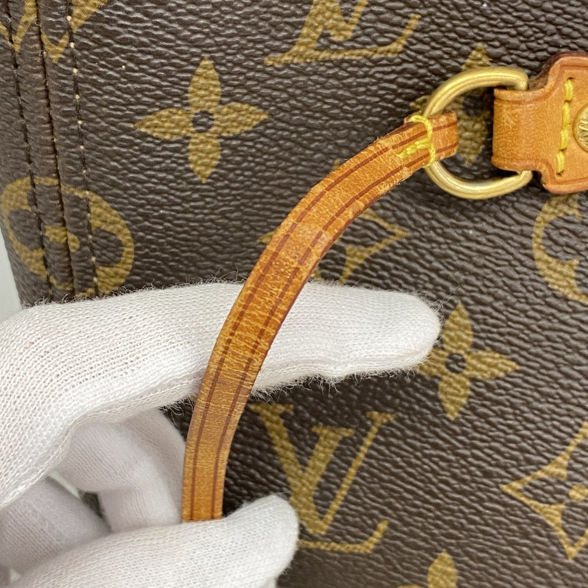 【6fb2254】ルイヴィトン トートバッグ モノグラム ネヴァーフルMM M40156 ブラウン【中古】レディース
