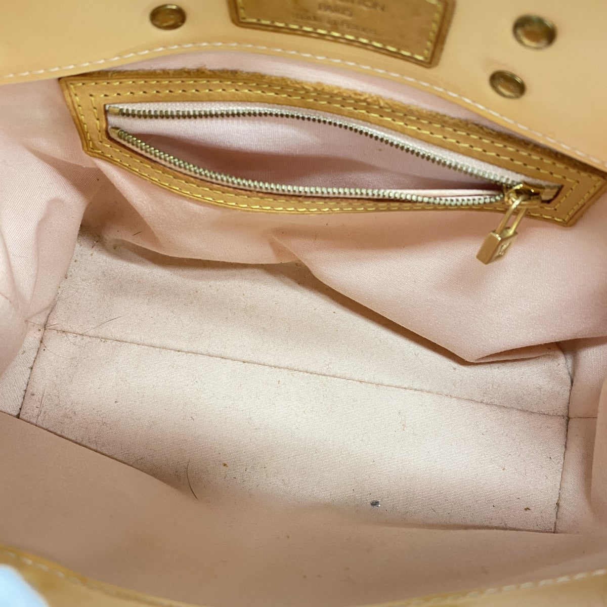 【6fb2259】ルイヴィトン ハンドバッグ ヴェルニ リードPM M91306 マシュマロピンク【中古】レディース