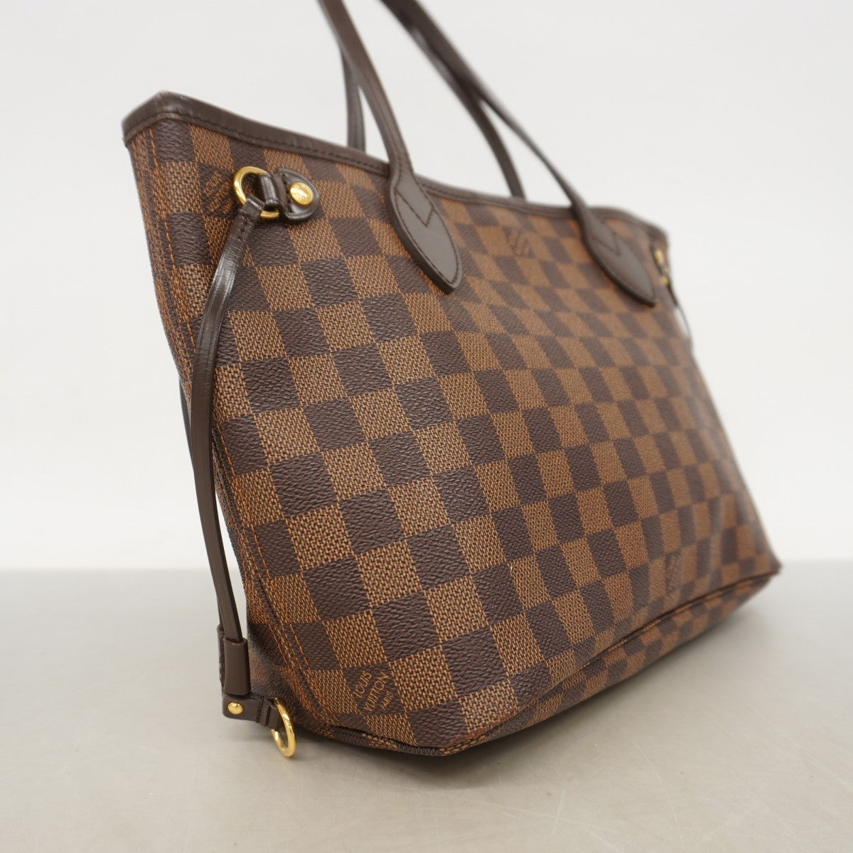 【6fb2271】ルイヴィトン トートバッグ ダミエ ネヴァーフルPM N51109 エベヌ【中古】レディース