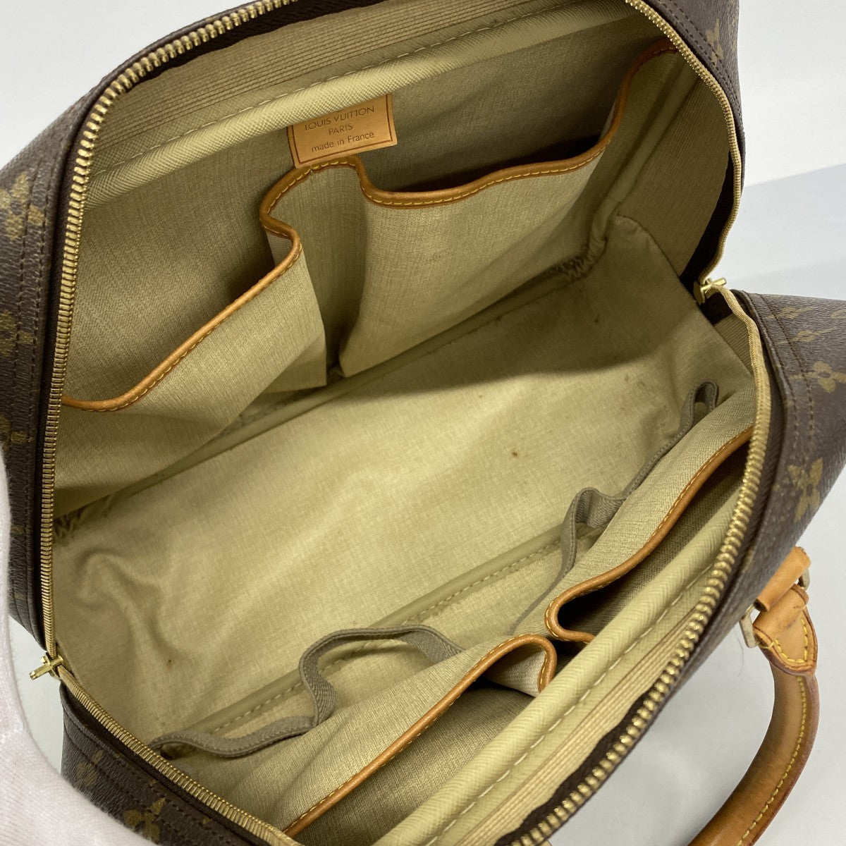 【6fb2276】ルイヴィトン ハンドバッグ モノグラム ドーヴィル M47270 ブラウン【中古】レディース