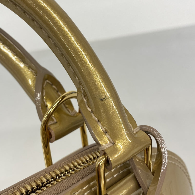 【6fb2281】ルイヴィトン ハンドバッグ ヴェルニ アルマBB M91752 ベージュプードル 2wayバッグ【中古】レディース
