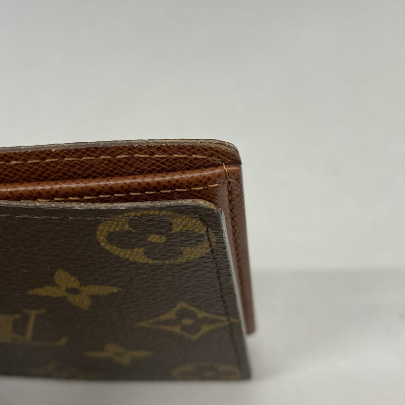 【6fb2282】ルイヴィトン 札入れ モノグラム ポルトビエ6カルトクレディ M60929 ブラウン【中古】メンズ