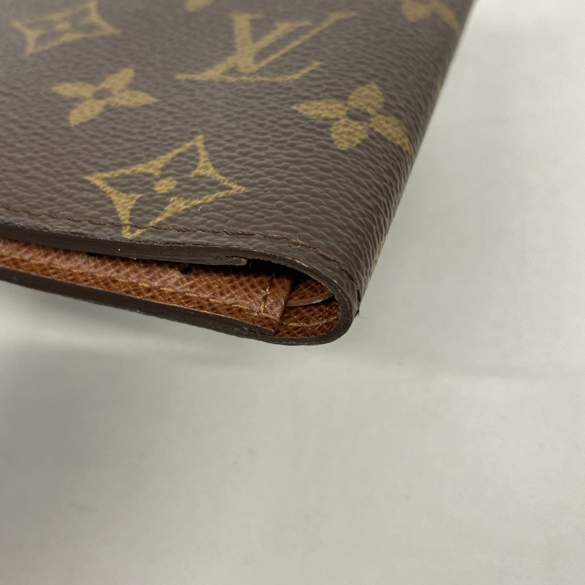 【6fb2282】ルイヴィトン 札入れ モノグラム ポルトビエ6カルトクレディ M60929 ブラウン【中古】メンズ