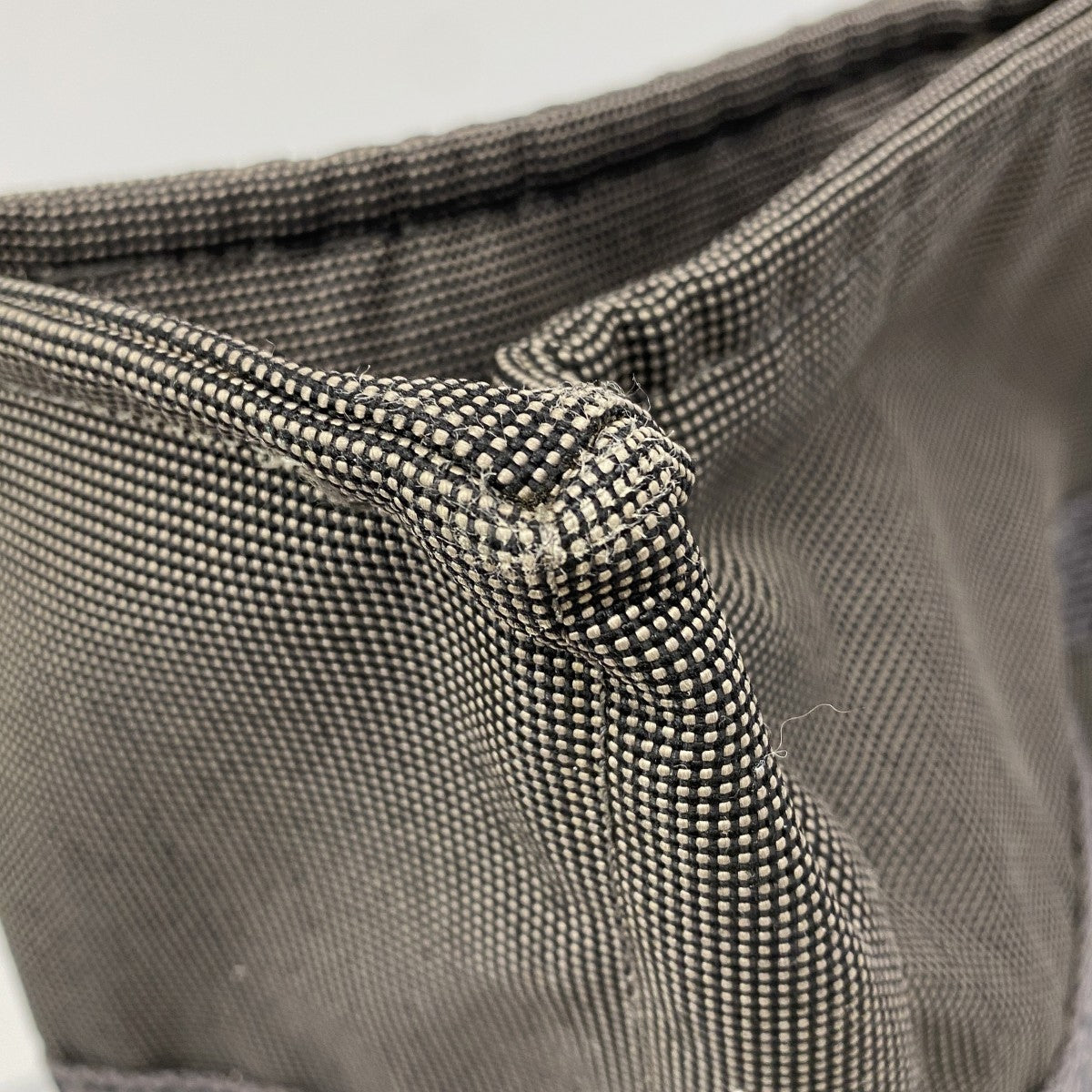 【6fb2283-k】エルメス トートバッグ エールラインMM キャンバス グレー シルバー金具【中古】メンズ レディース ユニセックス