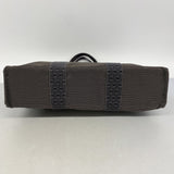 【6fb2283-k】エルメス トートバッグ エールラインMM キャンバス グレー シルバー金具【中古】メンズ レディース ユニセックス