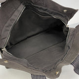 【6fb2283-k】エルメス トートバッグ エールラインMM キャンバス グレー シルバー金具【中古】メンズ レディース ユニセックス