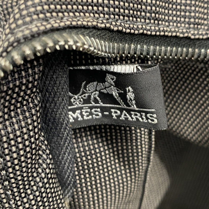 【6fb2283-k】エルメス トートバッグ エールラインMM キャンバス グレー シルバー金具【中古】メンズ レディース ユニセックス