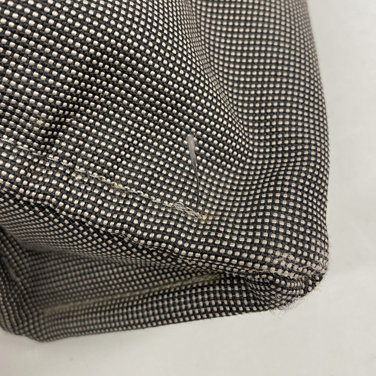 【6fb2283-k】エルメス トートバッグ エールラインMM キャンバス グレー シルバー金具【中古】メンズ レディース ユニセックス