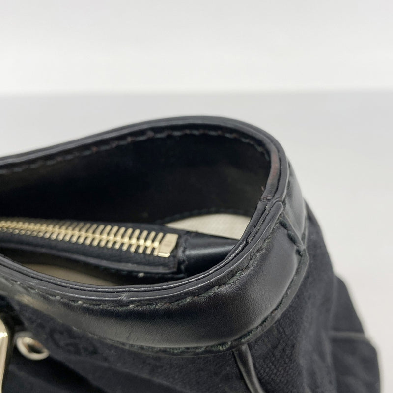 【6fb2294-k】グッチ トートバッグ GGキャンバス スーキー 296835 キャンバス ブラック シャンパンゴールド金具【中古】レディース