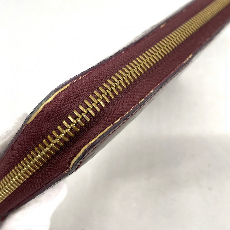 【6fb2298-k】ルイヴィトン 長財布 ヴェルニ ジッピーウォレット M91536 ルージュフォーヴィスト【中古】レディース
