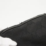 【6fb2305-k】グッチ トートバッグ GGキャンバス 113016 キャンバス ブラック シルバー金具【中古】レディース
