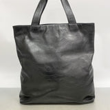 【6fb2314-k】シャネル トートバッグ レザー ブラック ゴールド金具【中古】レディース