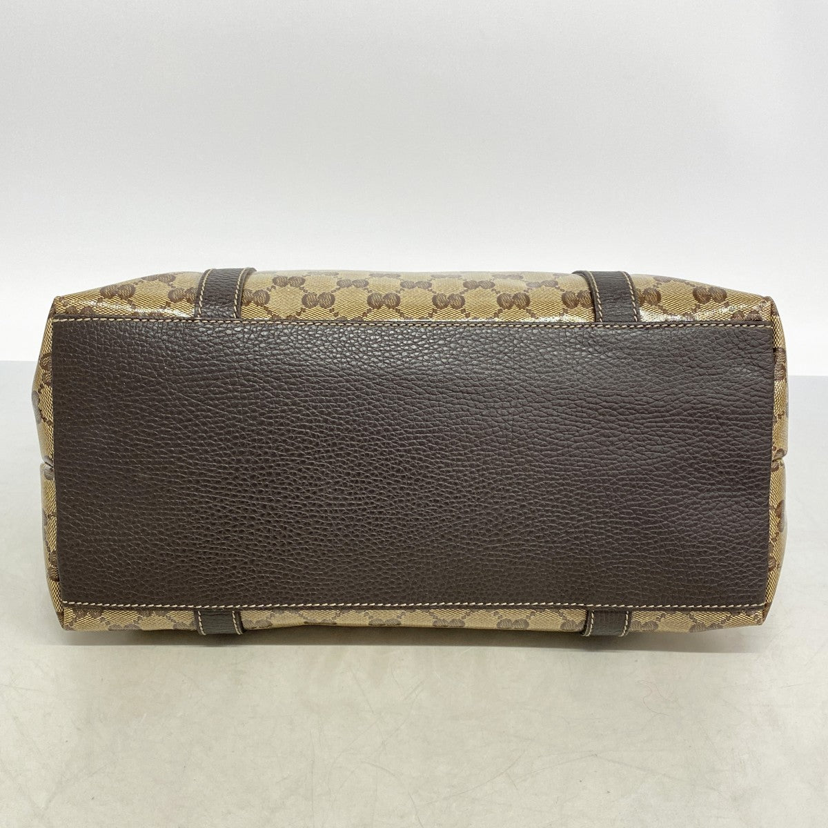 【6fb2315-k】グッチ ハンドバッグ GGクリスタル 341503 コーティングキャンバス ベージュ ブラウン ゴールド金具【中古】レディース