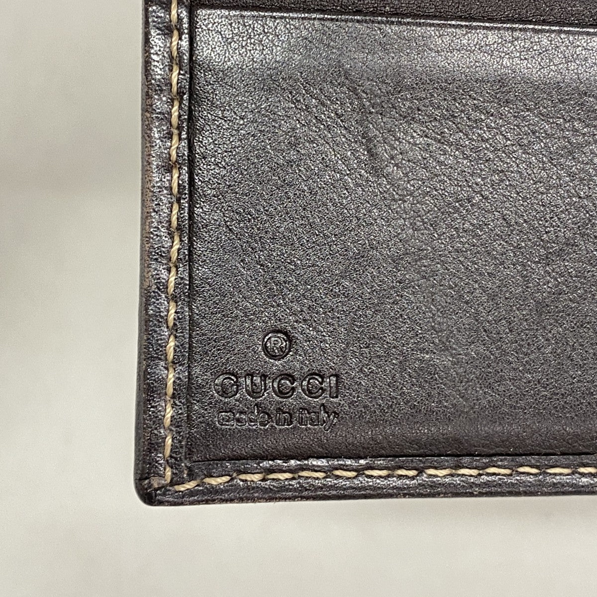【6fb2318-k】グッチ 財布 GGキャンバス 181594 キャンバス ベージュ ブラウン ゴールド金具【中古】レディース