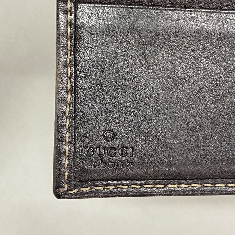 【6fb2318-k】グッチ 財布 GGキャンバス 181594 キャンバス ベージュ ブラウン ゴールド金具【中古】レディース