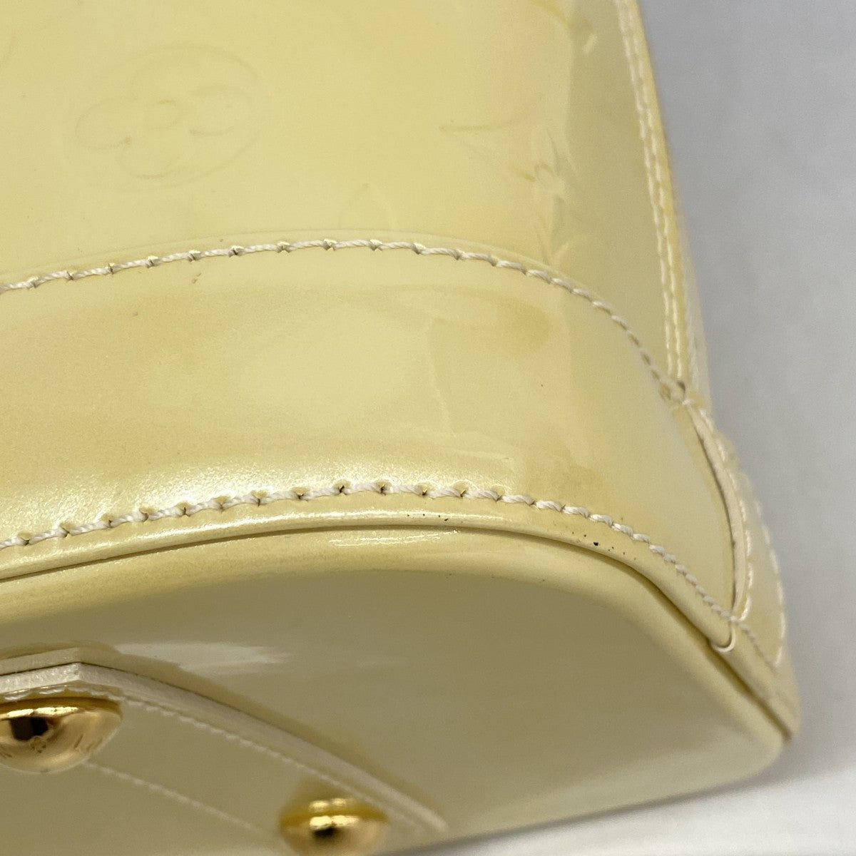 【6fb2322-k】ルイヴィトン ハンドバッグ ヴェルニ アルマPM M91445 ブロンコライユ【中古】レディース