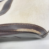 【6fb2333】エルメス トートバッグ ガーデンパーティPM トワルアッシュ ブラウン シルバー金具 □H刻印【中古】レディース