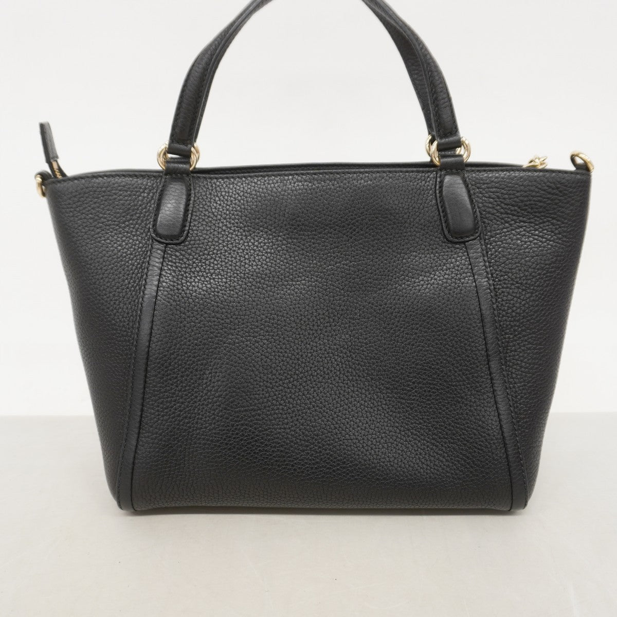 【6fb2344-k】グッチ ハンドバッグ ソーホー 369176 レザー ブラック シャンパンゴールド金具 2wayバッグ【中古】レディース