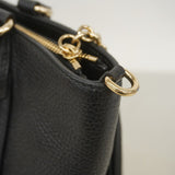 【6fb2344-k】グッチ ハンドバッグ ソーホー 369176 レザー ブラック シャンパンゴールド金具 2wayバッグ【中古】レディース