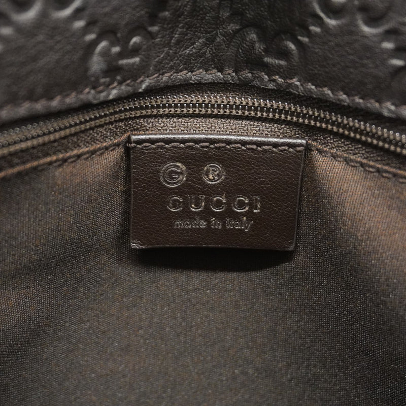 【6fb2346-k】グッチ ハンドバッグ グッチシマ 279153 キャンバス レザー ブラウン シャンパンゴールド金具【中古】レディース