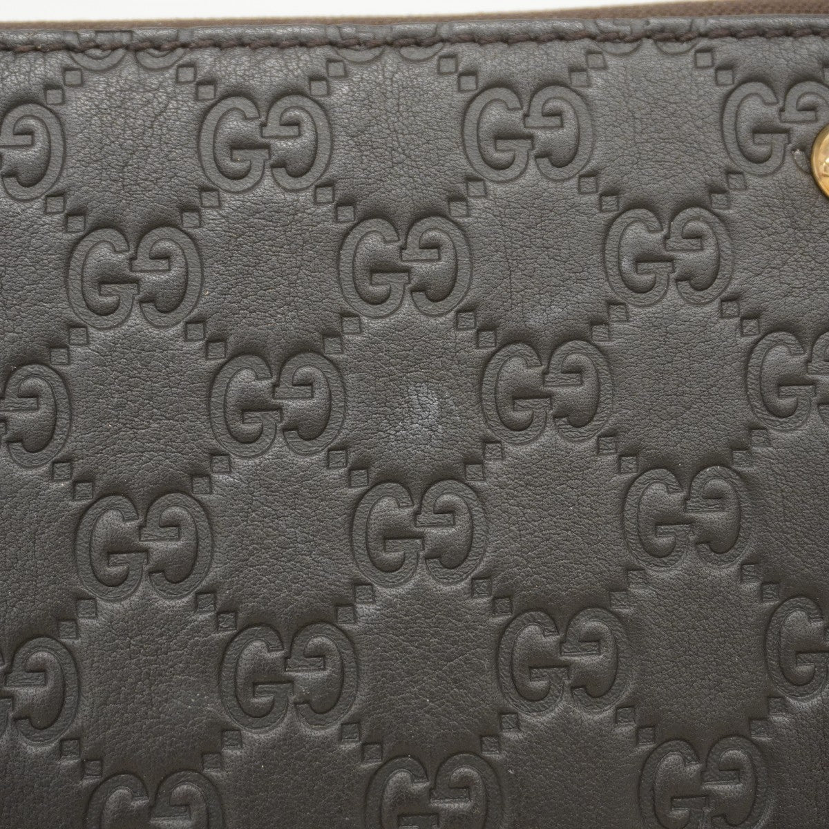 【6fb2346-k】グッチ ハンドバッグ グッチシマ 279153 キャンバス レザー ブラウン シャンパンゴールド金具【中古】レディース
