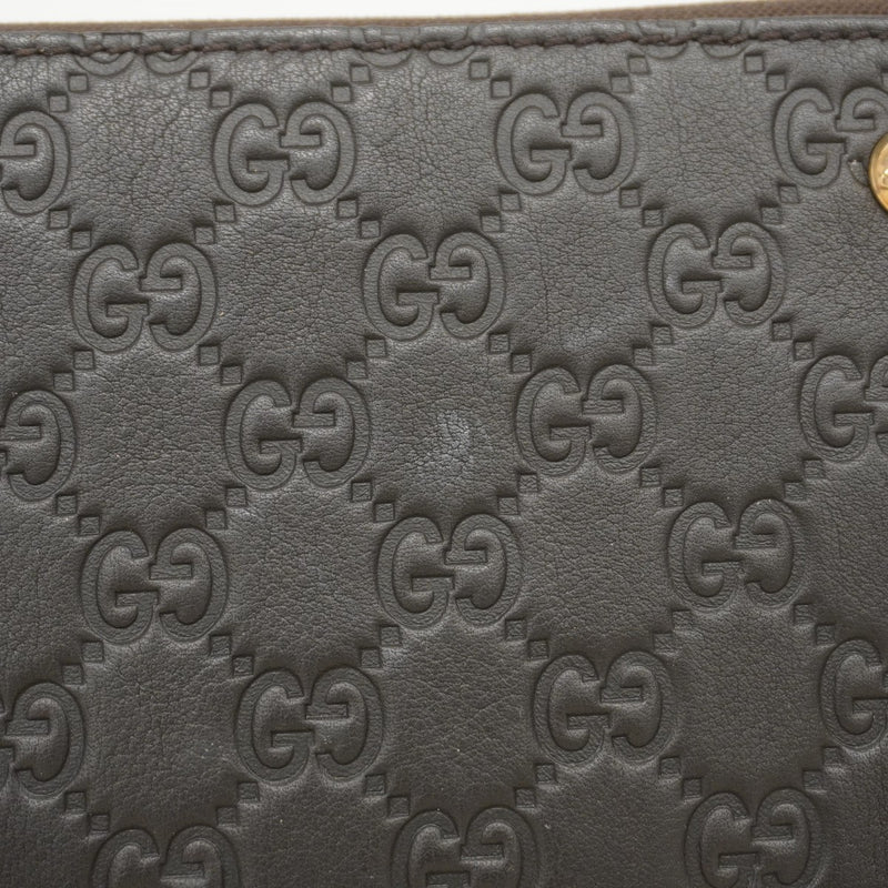 【6fb2346-k】グッチ ハンドバッグ グッチシマ 279153 キャンバス レザー ブラウン シャンパンゴールド金具【中古】レディース