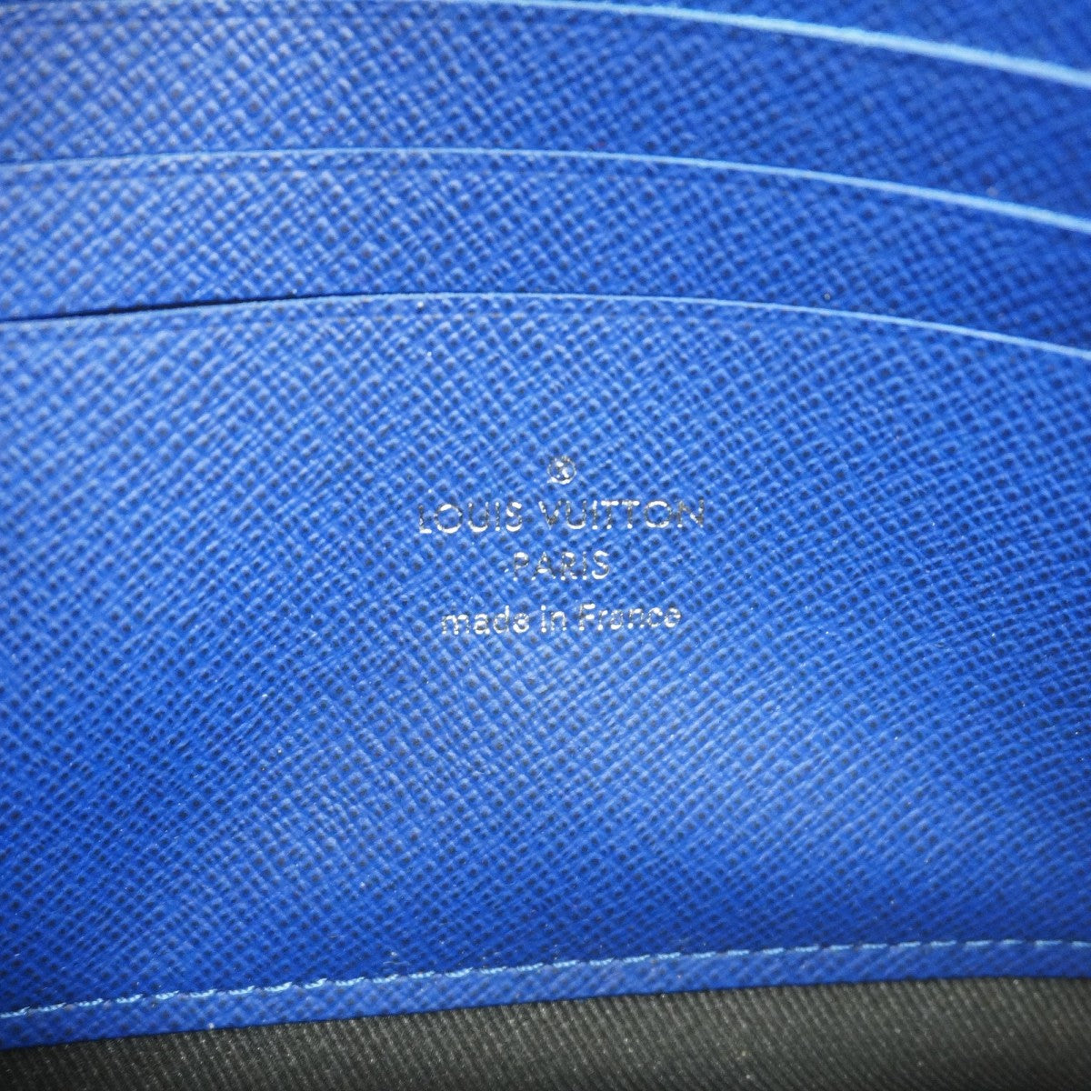 【6fb2353-k】ルイヴィトン 長財布 タイガラマ ポシェットディスカバリー M30278 コバルト【中古】メンズ