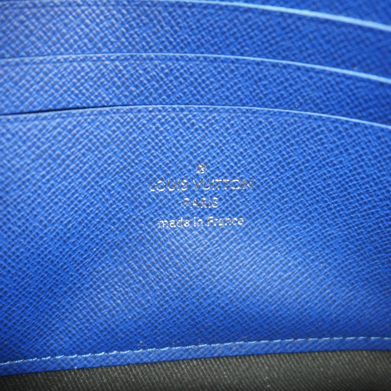 【6fb2353-k】ルイヴィトン 長財布 タイガラマ ポシェットディスカバリー M30278 コバルト【中古】メンズ