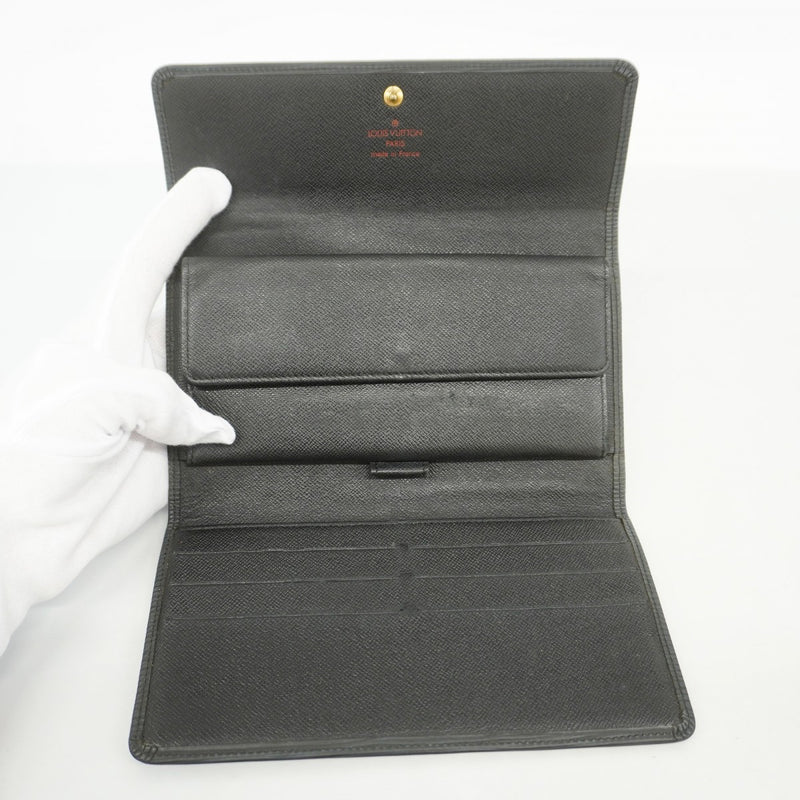 【6fb2354-k】ルイヴィトン 三つ折り財布 エピ ポルトフォイユインターナショナル M63382 ノワール【中古】レディース