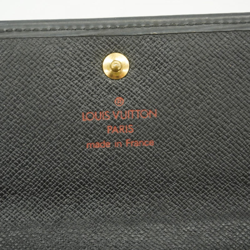 【6fb2354-k】ルイヴィトン 三つ折り財布 エピ ポルトフォイユインターナショナル M63382 ノワール【中古】レディース