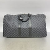 【6fb2358-k】ルイヴィトン ボストンバッグ ダミエ・グラフィット キーポルバンドリエール55 N41413 ブラック【中古】メンズ