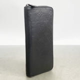 【6fb2397-k】ルイヴィトン 長財布 モノグラム・シャドウ ジッピーウォレットヴェルティカル M62902 ブラック【中古】メンズ