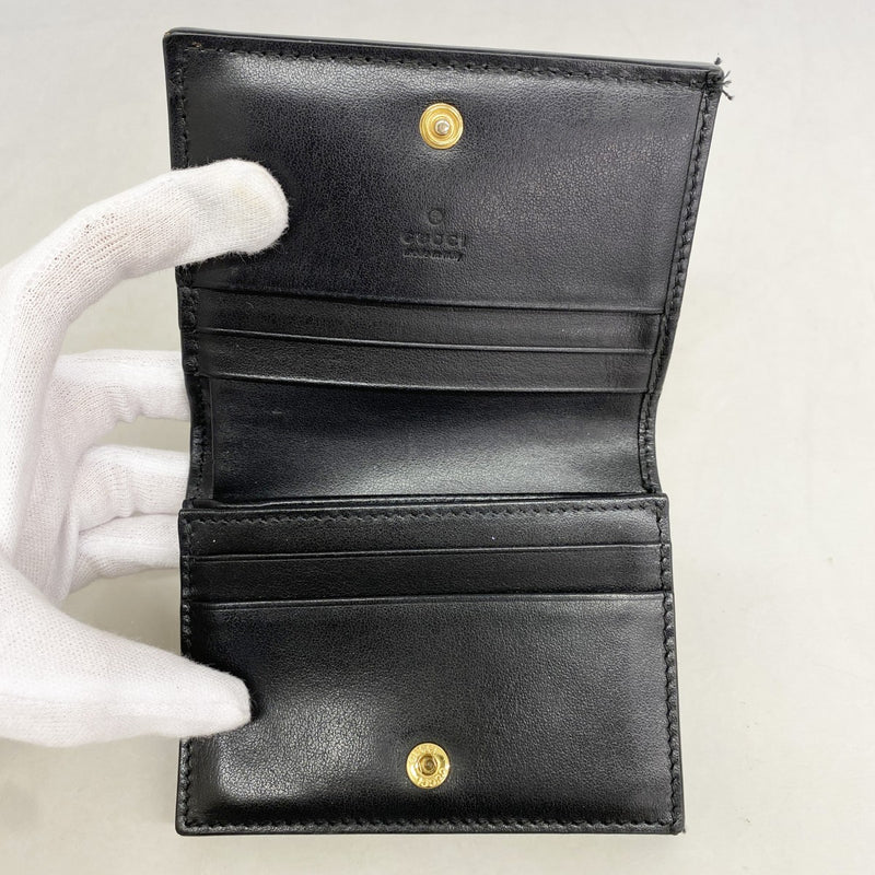 【6fb2401-k】グッチ 財布 GGマトラッセ 723786 レザー ブラック ゴールド金具【中古】レディース